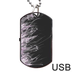 Fire Dog Tag Usb Flash (one Side) by Valentinaart