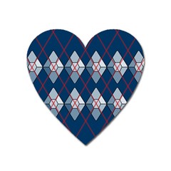 Diamonds And Lasers Argyle  Heart Magnet by emilyzragz