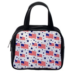 Flag Of The Usa Pattern Classic Handbags (one Side) by EDDArt