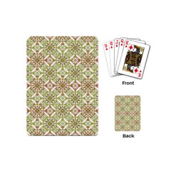 Colorful Stylized Floral Boho Playing Cards (mini)  by dflcprints