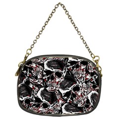 Skulls Pattern Chain Purses (two Sides)  by ValentinaDesign