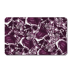 Skull Pattern Magnet (rectangular) by ValentinaDesign