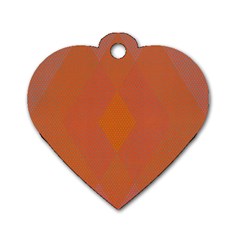 Live Three Term Side Card Orange Pink Polka Dot Chevron Wave Dog Tag Heart (one Side) by Mariart