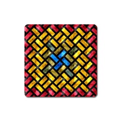 Metal Rectangles            Magnet (square) by LalyLauraFLM