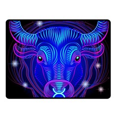 Sign Taurus Zodiac Fleece Blanket (small) by Mariart