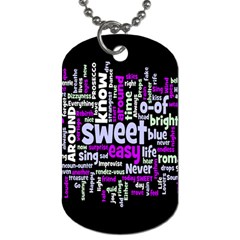 Writing Color Rainbow Sweer Love Dog Tag (two Sides) by Mariart