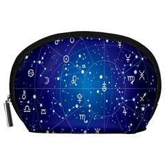 Astrology Illness Prediction Zodiac Star Accessory Pouches (large)  by Mariart