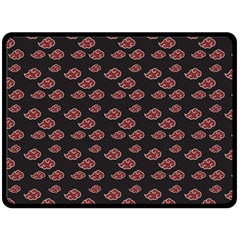 Cloud Red Brown Fleece Blanket (large)  by Mariart