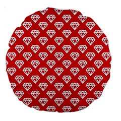 Diamond Pattern Large 18  Premium Round Cushions by Nexatart