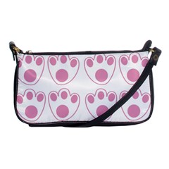 Rabbit Feet Paw Pink Foot Animals Shoulder Clutch Bags by Mariart