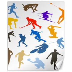 Sport Player Playing Canvas 11  X 14   by Mariart