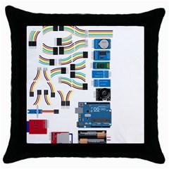 Arduino Arduino Uno Electronic Throw Pillow Case (black) by Nexatart