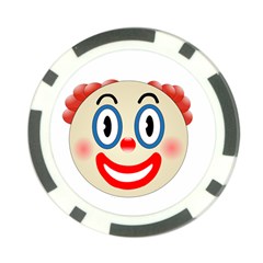 Clown Funny Make Up Whatsapp Poker Chip Card Guard by Nexatart