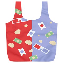 Glasses Red Blue Green Cloud Line Cart Full Print Recycle Bags (l)  by Mariart