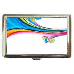 Colored Lines Rainbow Cigarette Money Cases by Mariart