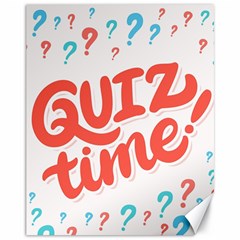 Question Mark Quiz Time Canvas 11  X 14   by Mariart