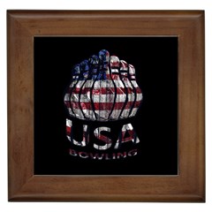 Usa Bowling  Framed Tiles by Valentinaart