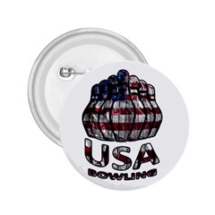 Usa Bowling  2 25  Buttons by Valentinaart