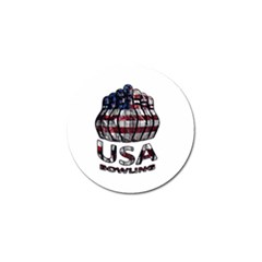 Usa Bowling  Golf Ball Marker (4 Pack) by Valentinaart