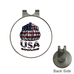 Usa Bowling  Hat Clips With Golf Markers by Valentinaart