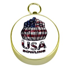 Usa Bowling  Gold Compasses by Valentinaart