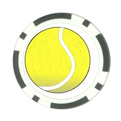 Tennis Ball Ball Sport Fitness Poker Chip Card Guard (10 Pack) by Nexatart