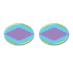 Carmigender Flags Rainbow Cufflinks (oval) by Mariart