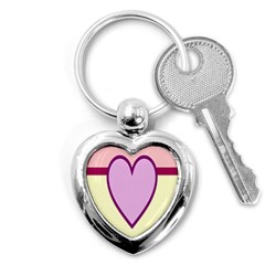 Cute Gender Gendercute Flags Love Heart Line Valentine Key Chains (heart)  by Mariart