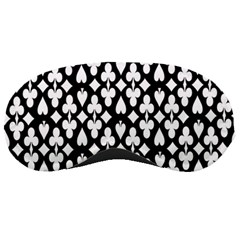 Dark Horse Playing Card Black White Sleeping Masks by Mariart