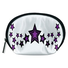 Star Purple Space Accessory Pouches (medium)  by Mariart