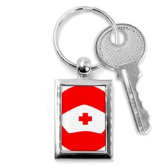 Tabla Laboral Sign Red White Key Chains (rectangle)  by Mariart