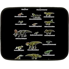 Dinosaurs Names Fleece Blanket (mini) by Valentinaart