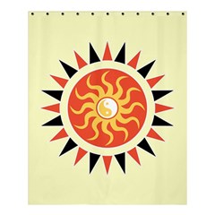 Yin Yang Sunshine Shower Curtain 60  X 72  (medium)  by linceazul