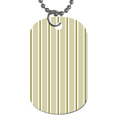 Pattern Background Green Lines Dog Tag (one Side) by Nexatart