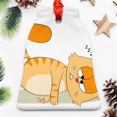 Even Cat Hates Monday Bell Ornament (two Sides) by Catifornia