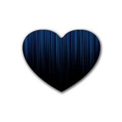 Black Blue Line Vertical Space Sky Heart Coaster (4 Pack)  by Mariart