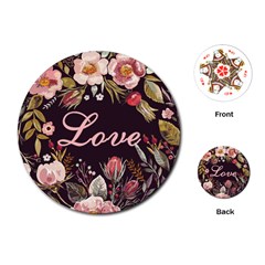 Love Playing Cards Single Design (round) by strawberrymilkstore8