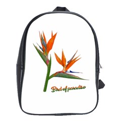 Bird Of Paradise School Bags(large)  by Valentinaart