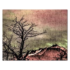 Fantasy Landscape Illustration Rectangular Jigsaw Puzzl by dflcprints