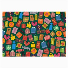 Presents Gifts Background Colorful Large Glasses Cloth (2-side) by Nexatart