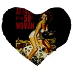 Attack of the 50 ft woman Large 19  Premium Heart Shape Cushions Front