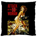 Attack of the 50 ft woman Large Flano Cushion Case (Two Sides) Front