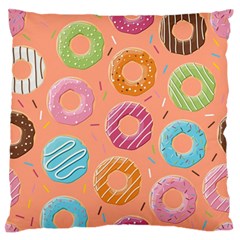 Doughnut Bread Donuts Orange Standard Flano Cushion Case (one Side) by Mariart