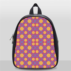 Colorful Geometric Polka Print School Bags (small)  by dflcprints