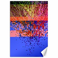 Glitchdrips Shadow Color Fire Canvas 20  X 30   by Mariart