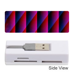 Photography Illustrations Line Wave Chevron Red Blue Vertical Light Memory Card Reader (stick)  by Mariart