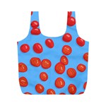 Tomatoes Fruite Slice Red Full Print Recycle Bags (M)  Back