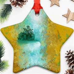 Turquoise River Ornament (star) by digitaldivadesigns