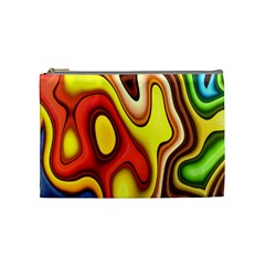 Colorful 3d Shapes                     Cosmetic Bag by LalyLauraFLM