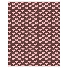 Chocolate Pink Hearts Gift Wrap Drawstring Bag (small) by Mariart